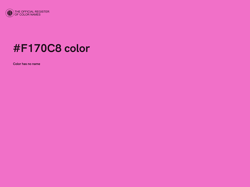 #F170C8 color image