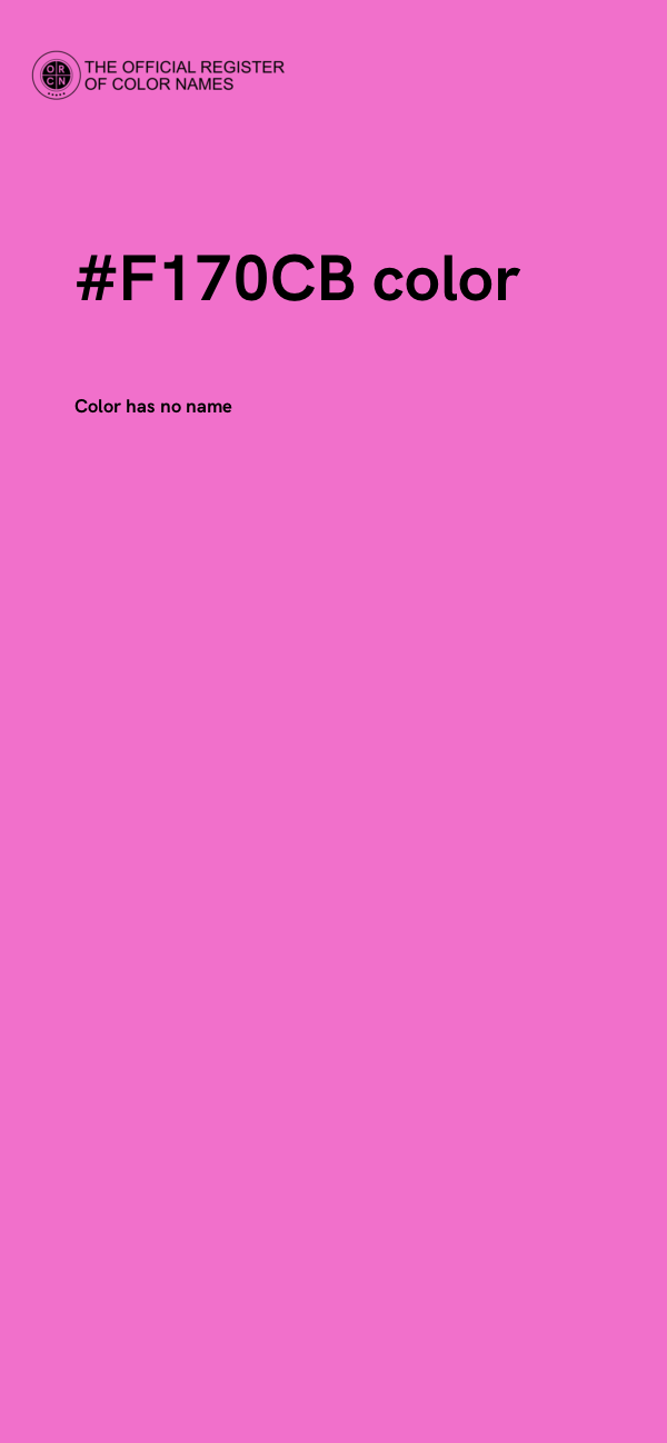 #F170CB color image