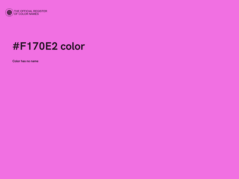 #F170E2 color image