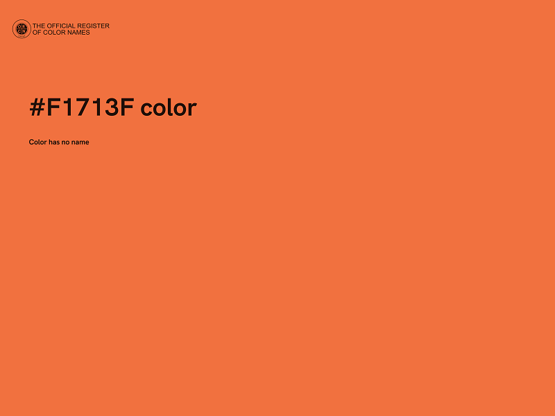 #F1713F color image