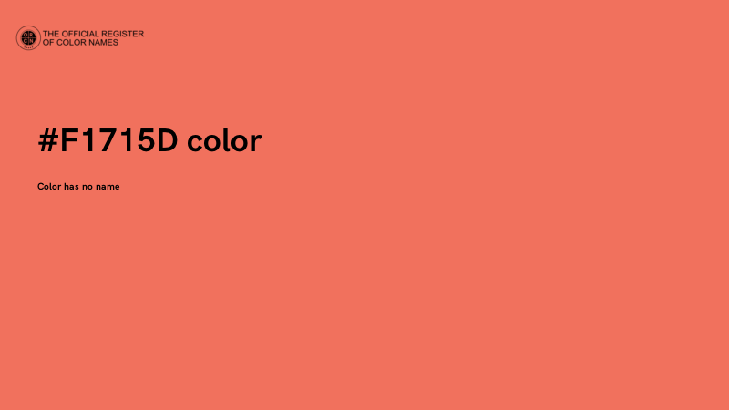 #F1715D color image