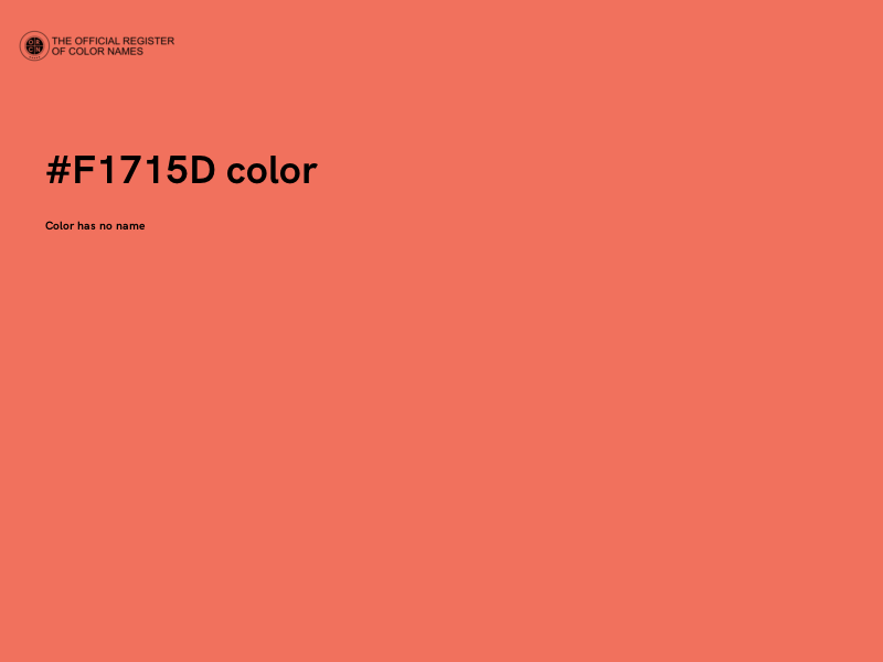#F1715D color image