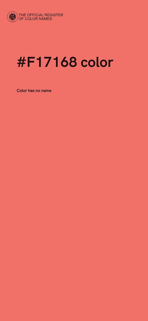 #F17168 color image
