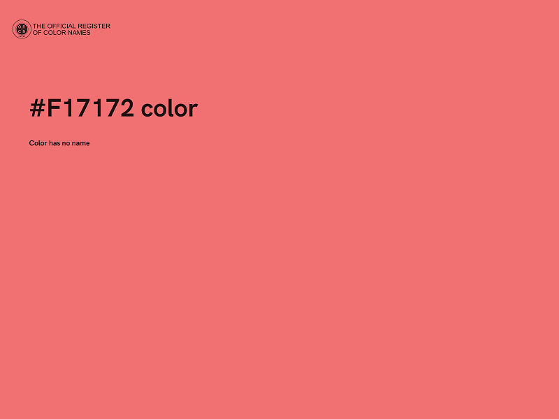 #F17172 color image