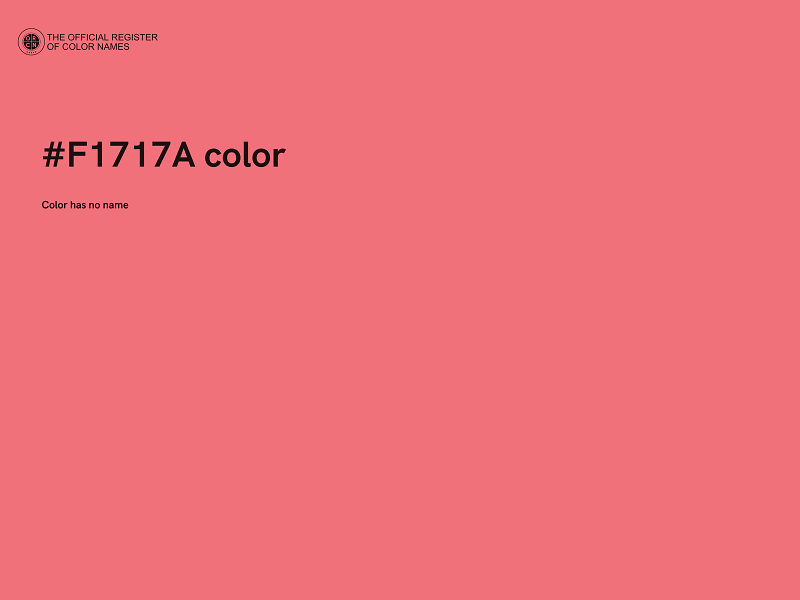 #F1717A color image