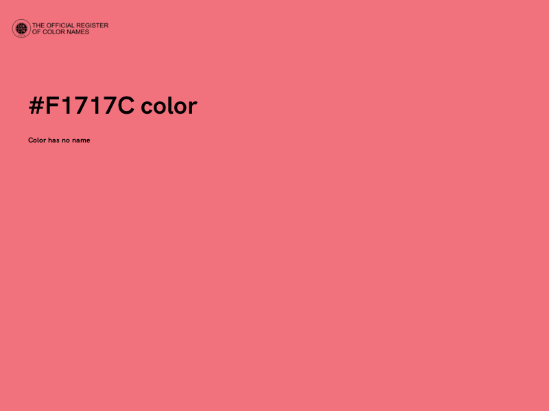 #F1717C color image