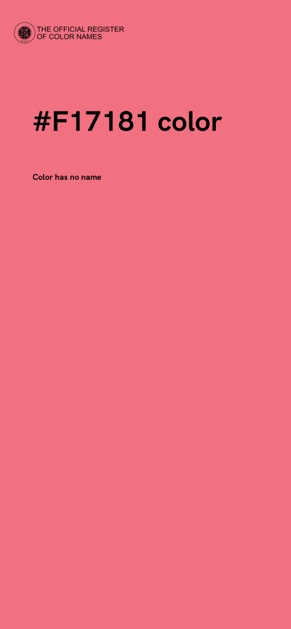 #F17181 color image