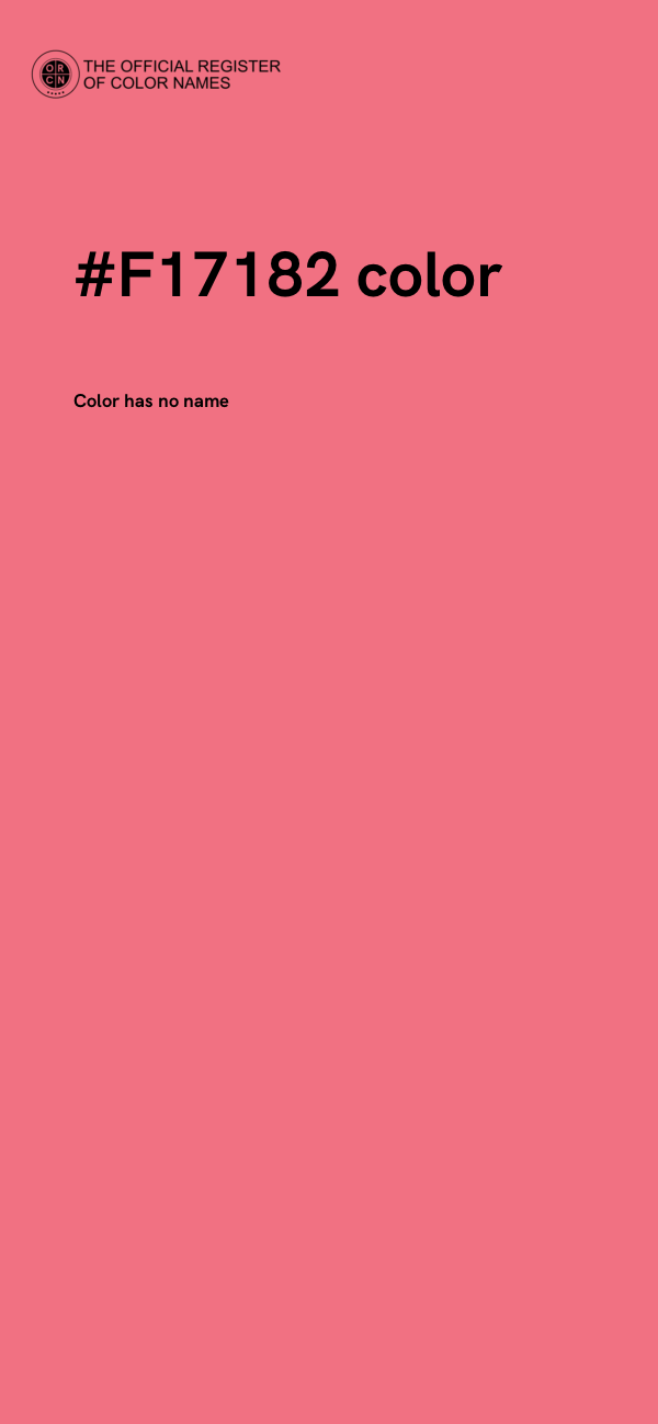 #F17182 color image