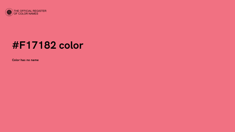 #F17182 color image