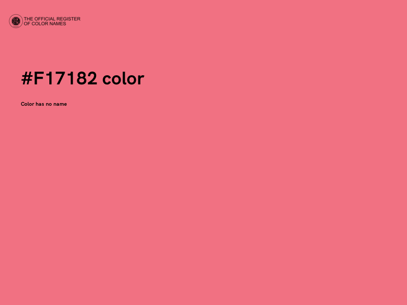 #F17182 color image