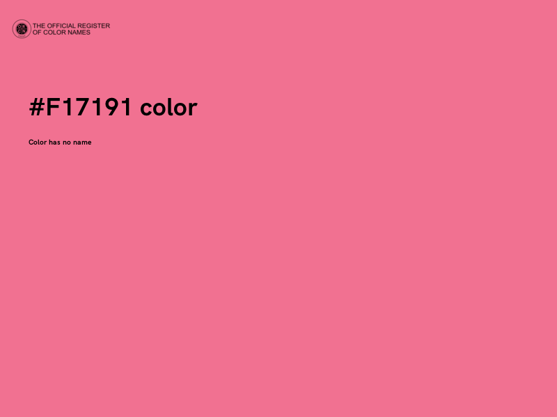 #F17191 color image