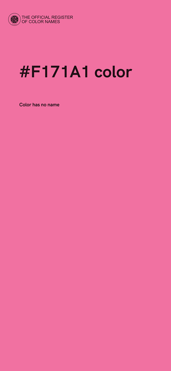 #F171A1 color image