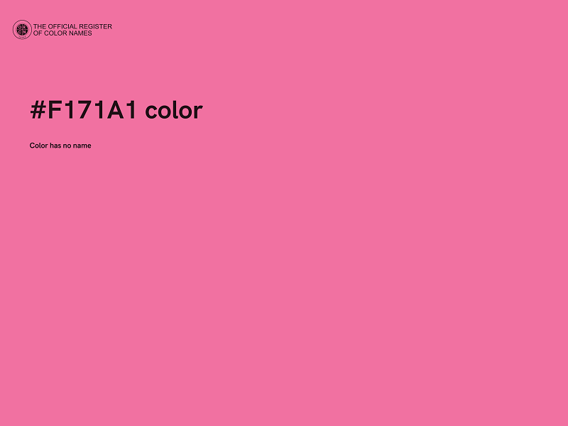 #F171A1 color image