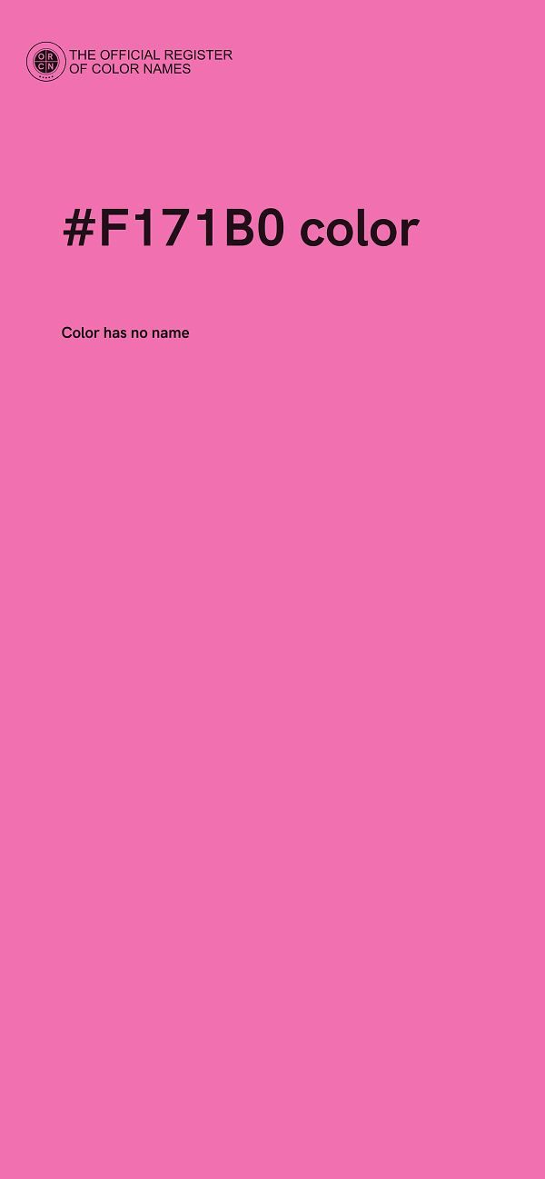 #F171B0 color image