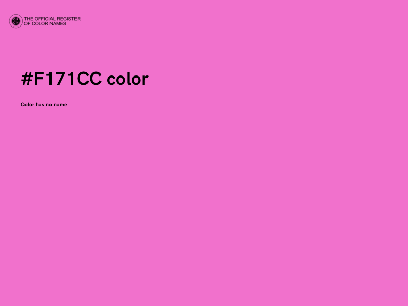 #F171CC color image