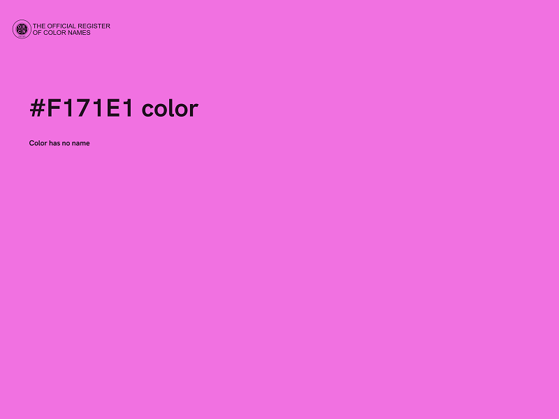 #F171E1 color image