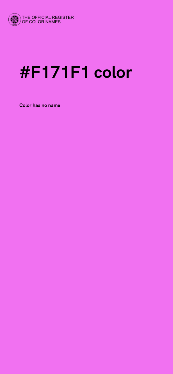#F171F1 color image