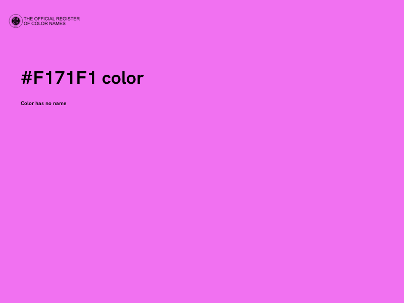 #F171F1 color image