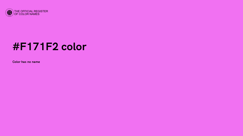 #F171F2 color image