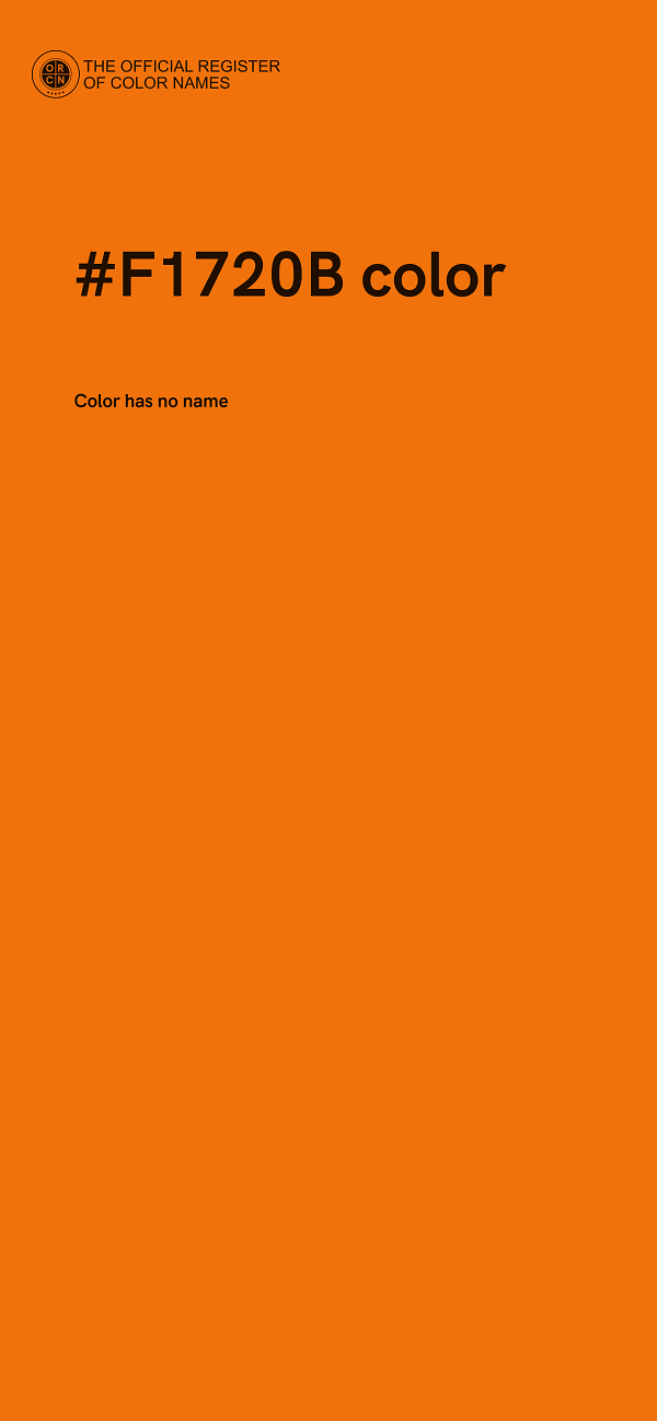 #F1720B color image