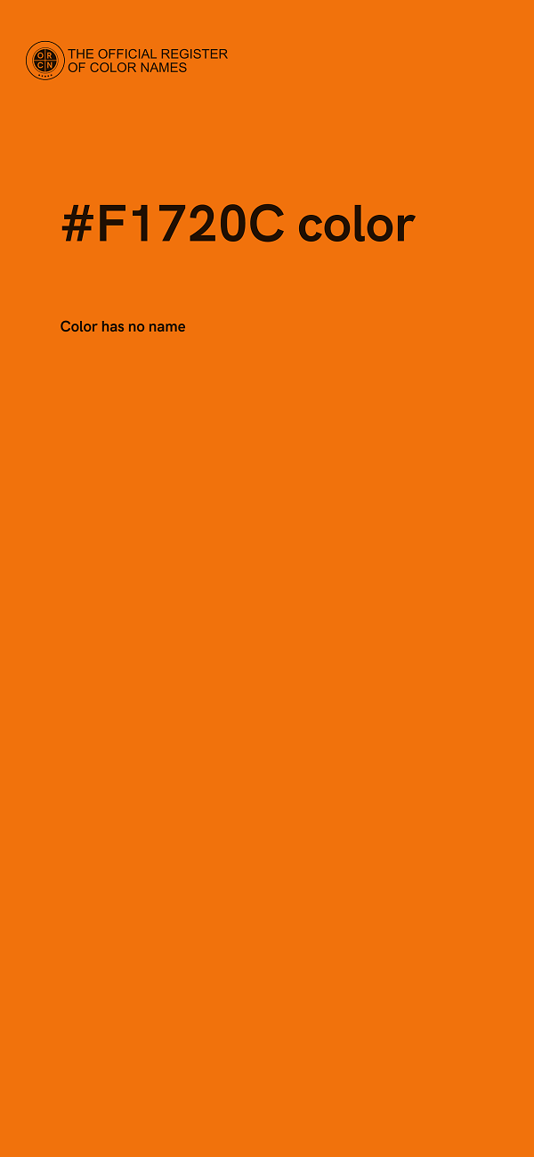 #F1720C color image