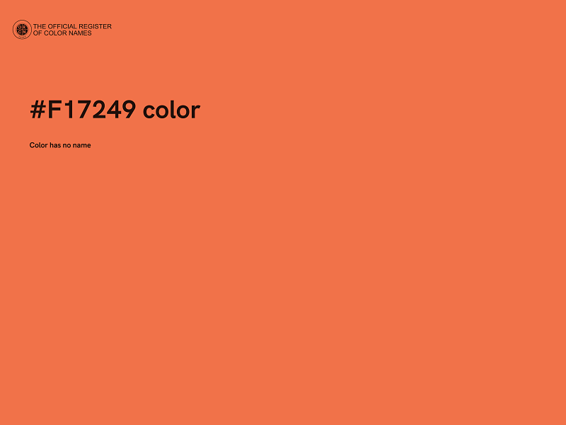 #F17249 color image