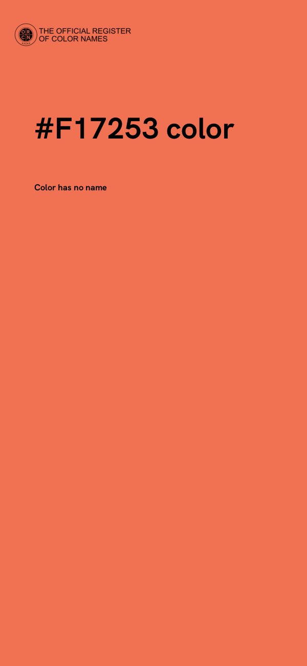 #F17253 color image