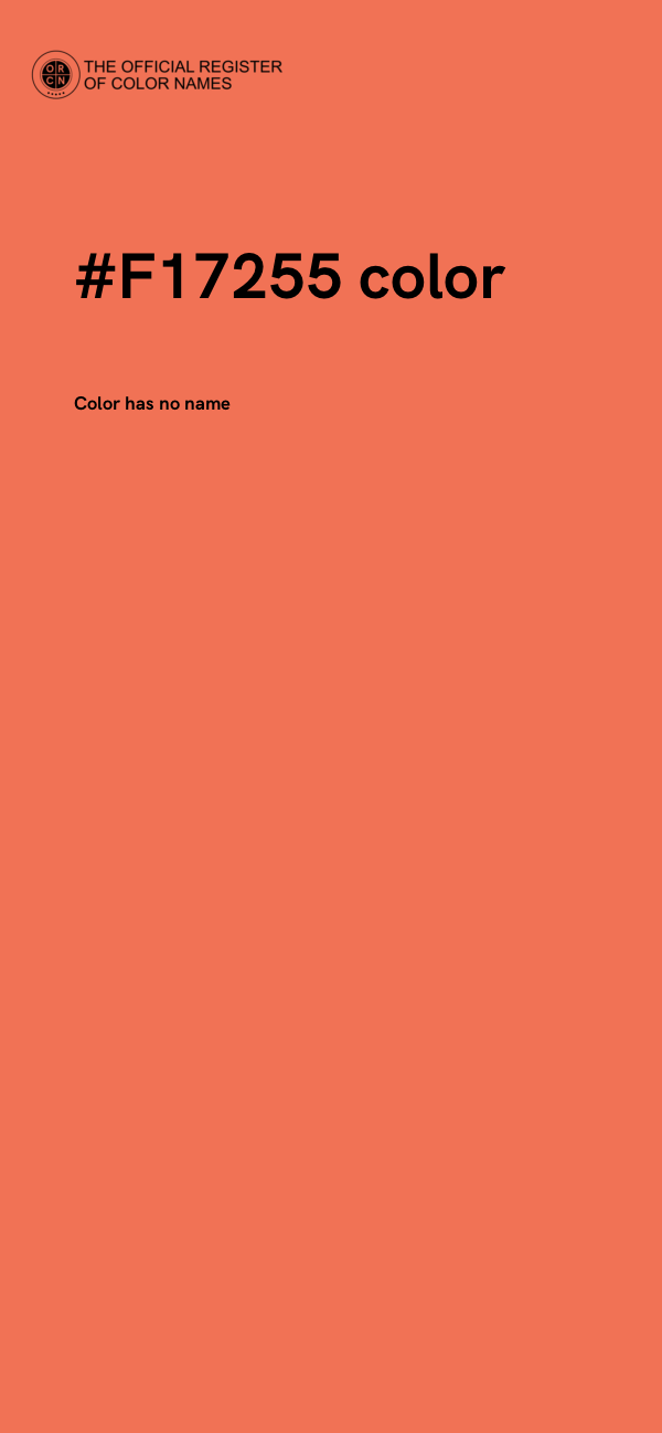 #F17255 color image