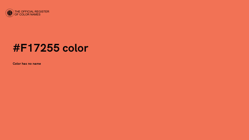 #F17255 color image