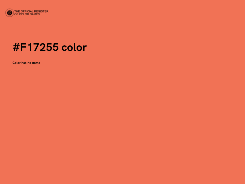 #F17255 color image