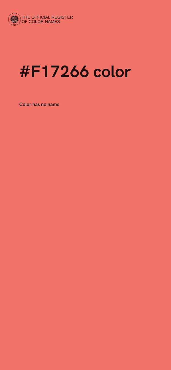 #F17266 color image
