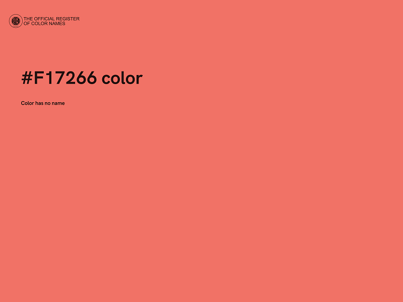 #F17266 color image