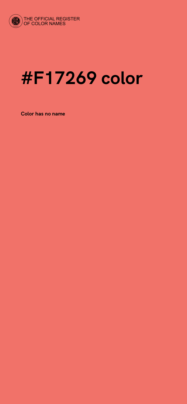 #F17269 color image