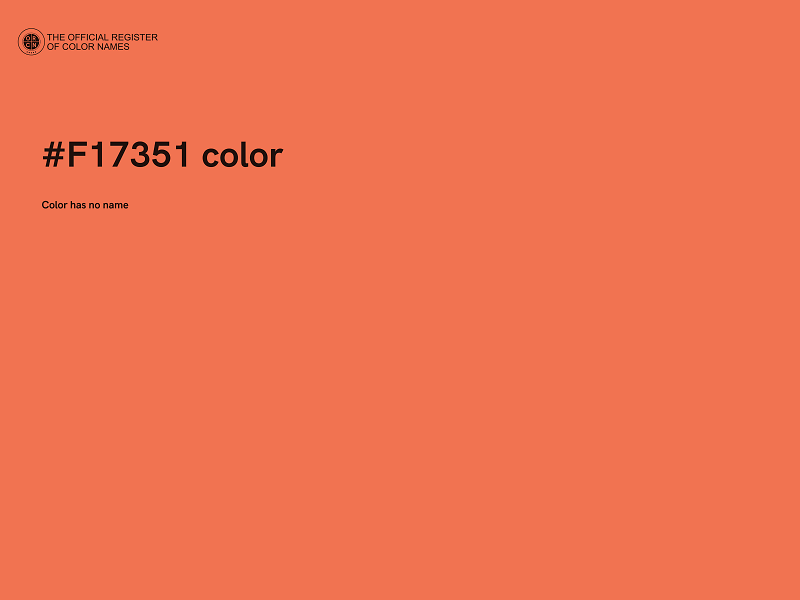 #F17351 color image