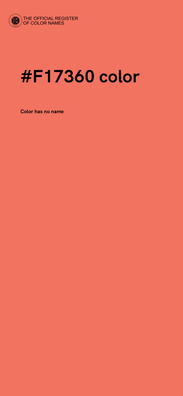 #F17360 color image