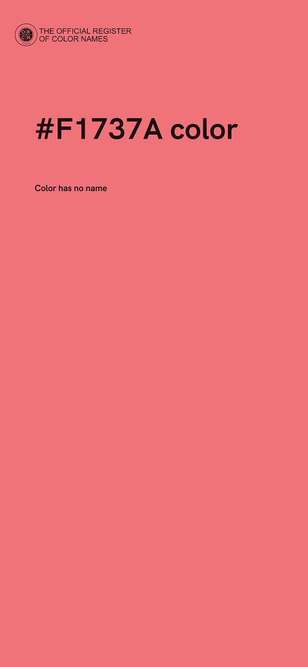 #F1737A color image