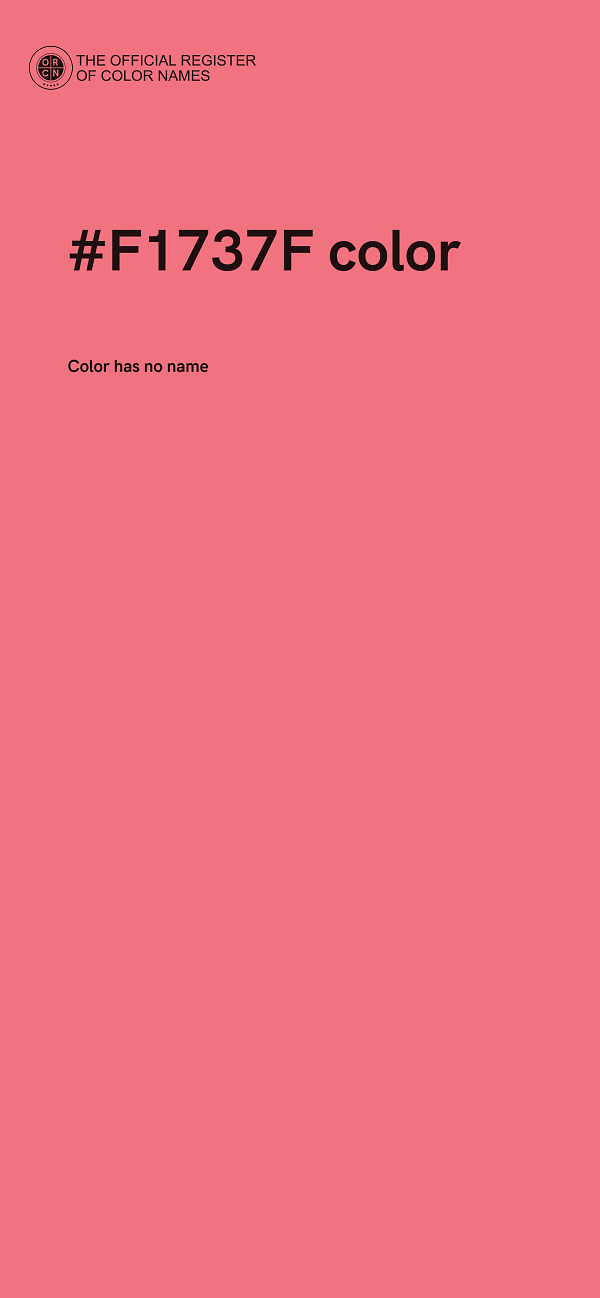 #F1737F color image