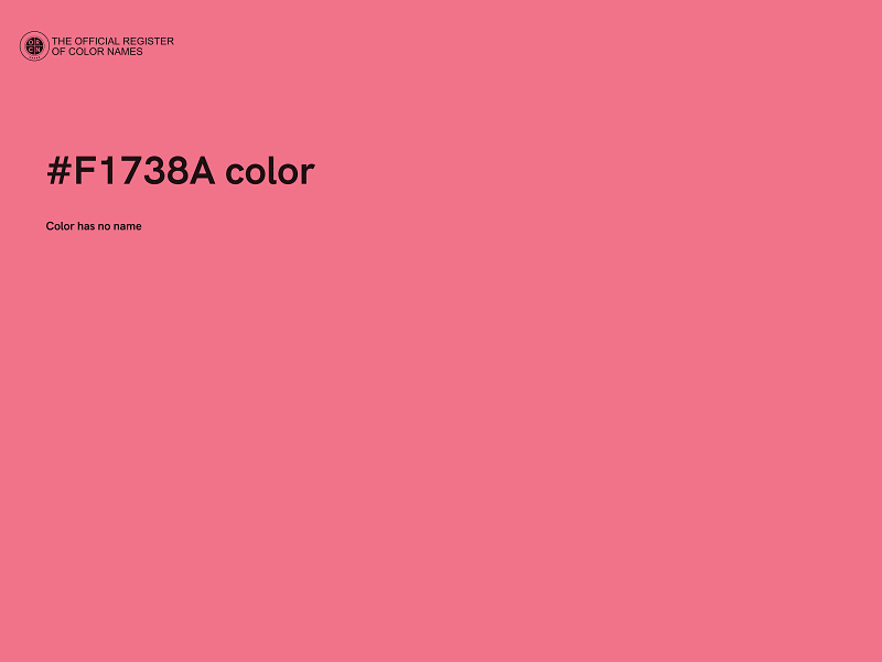 #F1738A color image