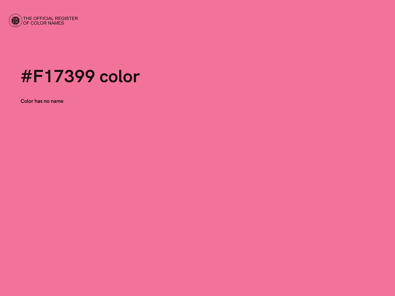 #F17399 color image