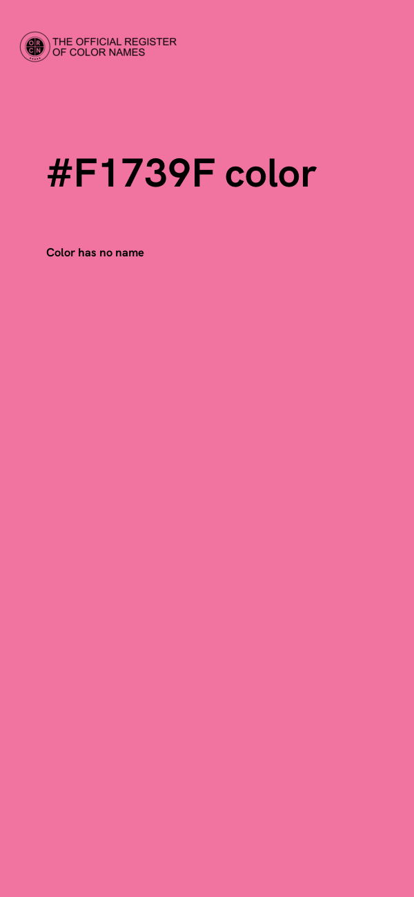 #F1739F color image