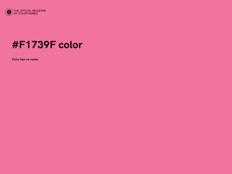 #F1739F color image
