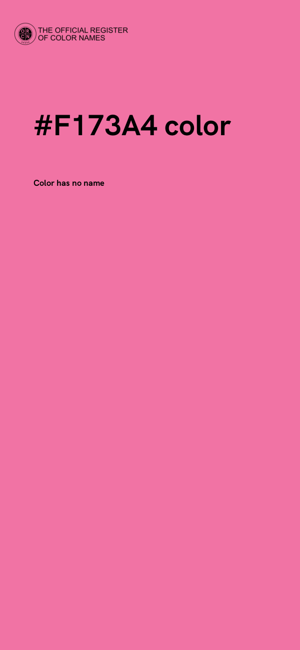 #F173A4 color image