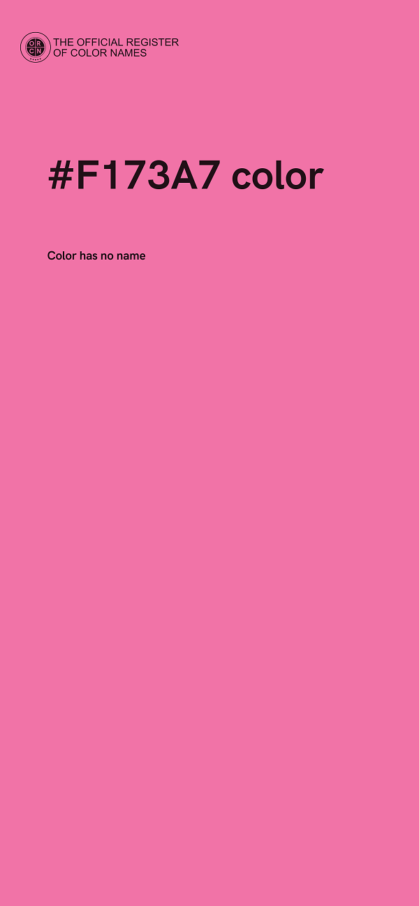 #F173A7 color image