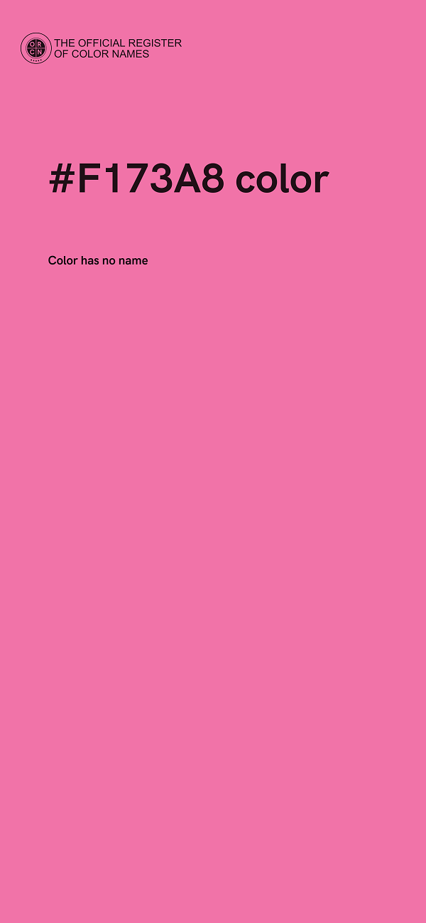 #F173A8 color image
