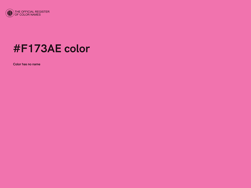 #F173AE color image