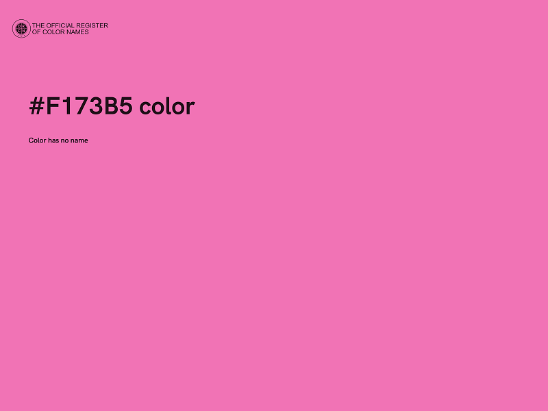 #F173B5 color image