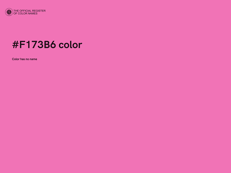 #F173B6 color image