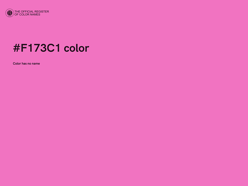 #F173C1 color image