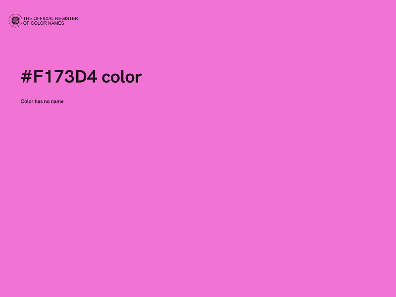 #F173D4 color image