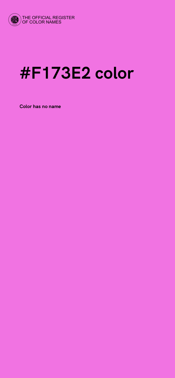 #F173E2 color image